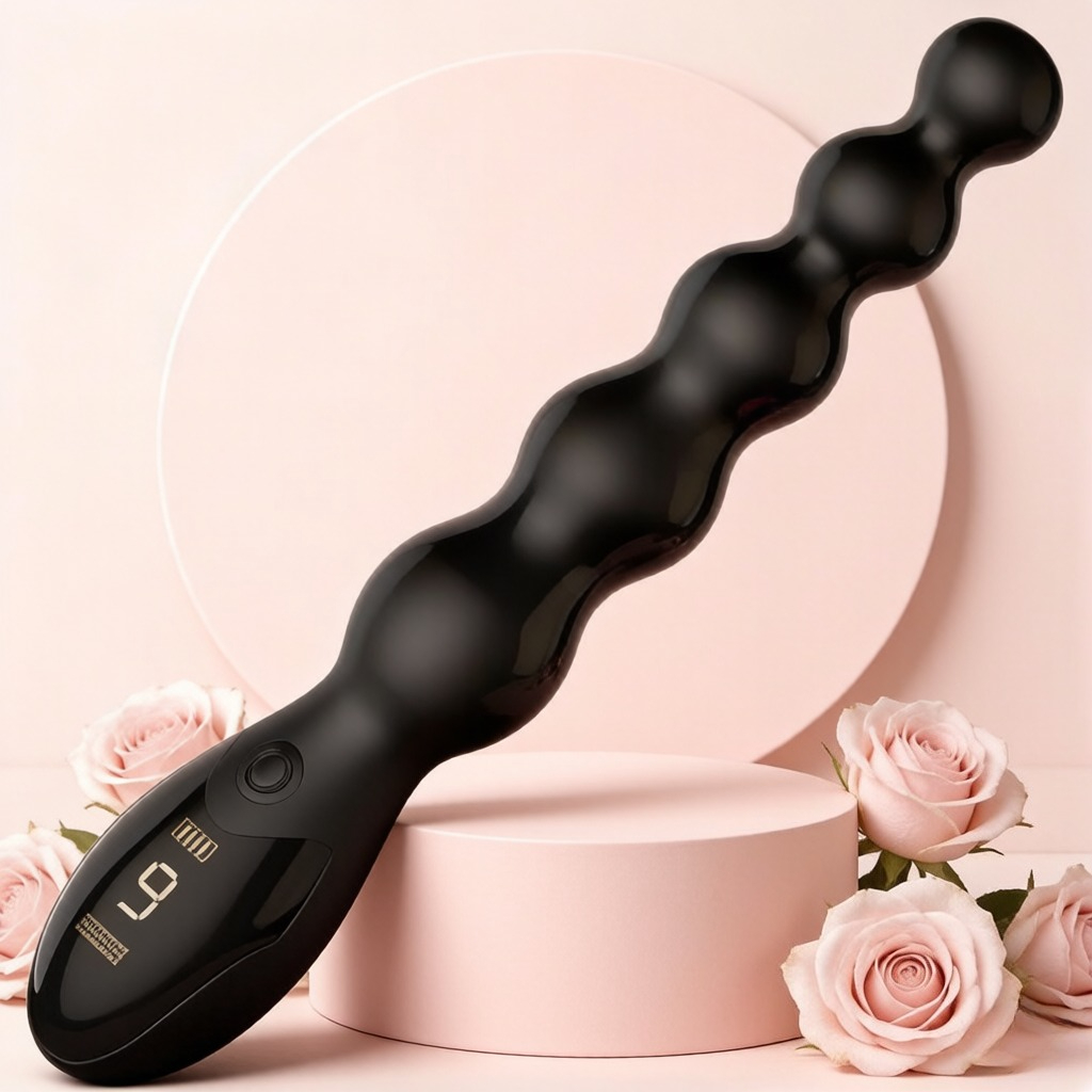 Cross-border backyard anal plug adult sex toy anal dilator masturbator super long pull bead vibration backyard women's products