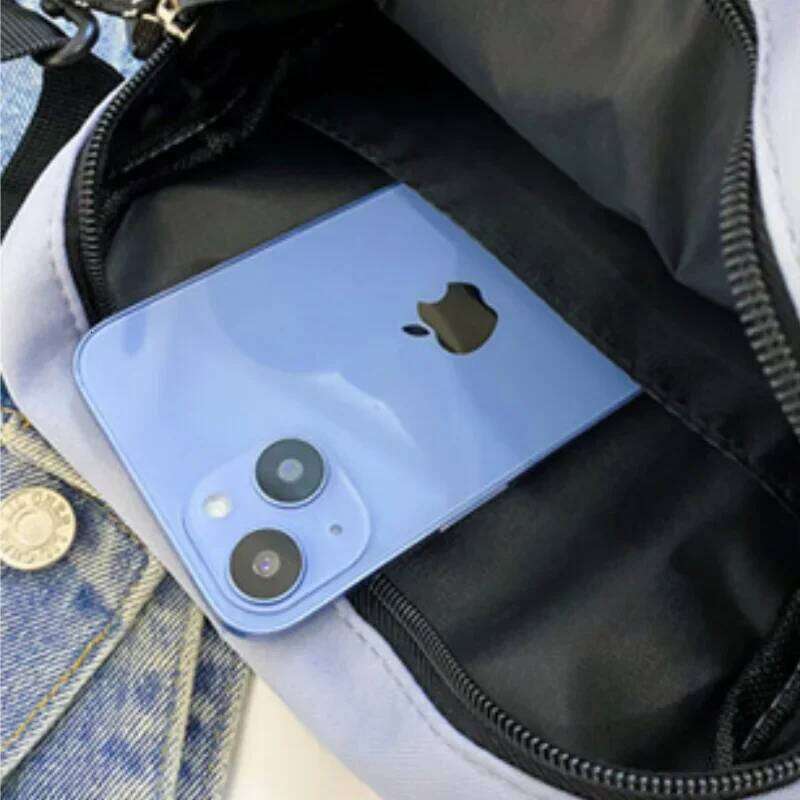 Korean Style Motorbike Nylon Square Crossbody Women Transparent Shoulder Men Sport Cycling Portable Mobile Phone Bag XJ260129