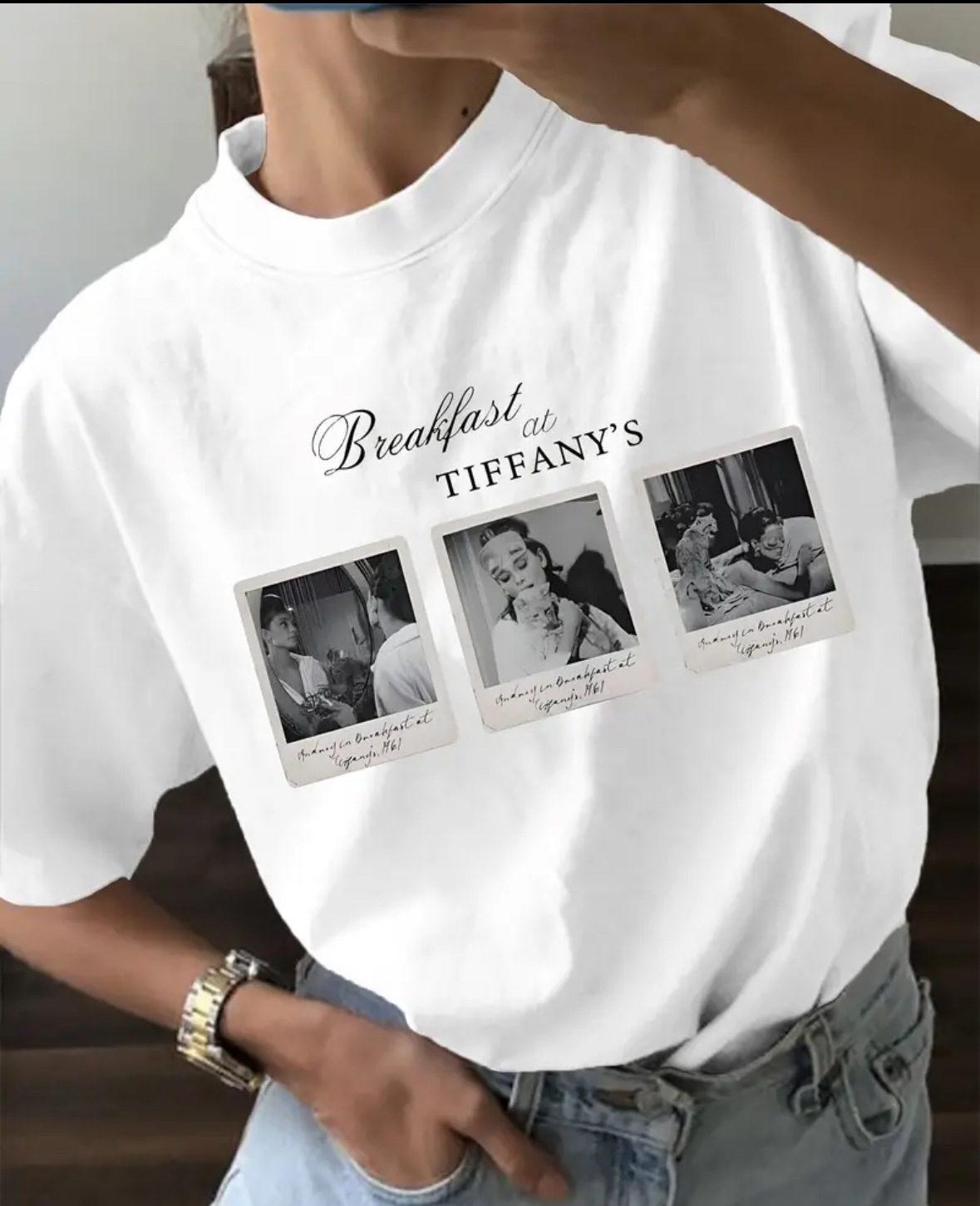 Washed Cotton Short Sleeve T-Shirt Women Summer Print Loose BF Lazy Matched Upper Apparel Korean Style Crew Neck Tee