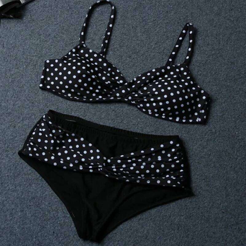 Plus Size Women's Tethered Sports Bag Bikini Swimsuit Set Big Breast Bathing Swimming Suit Bathers Beachwear Z260206