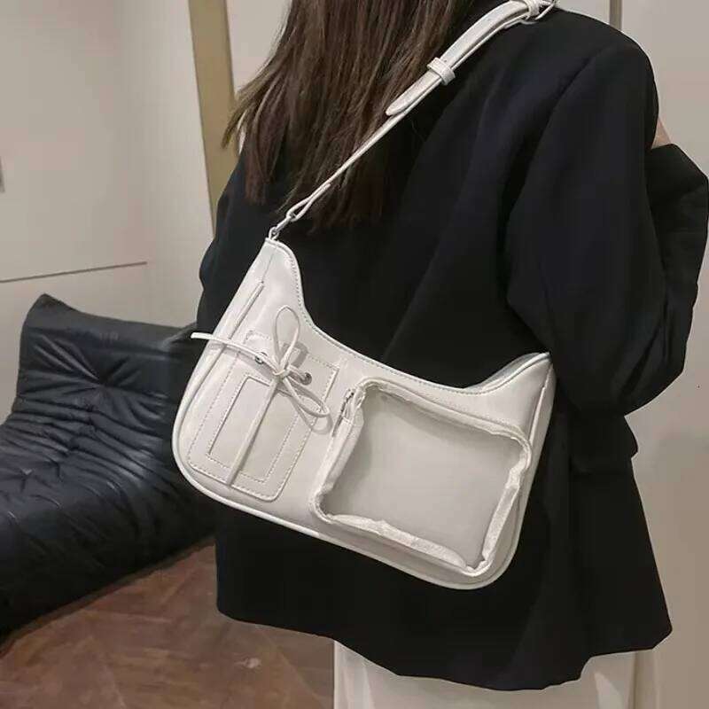 Y2k Harajuku Shoulder Women Korean Transparent Ita School Crossbody Bag Female Japanese Designer Preppy Handbag Purse Y260205