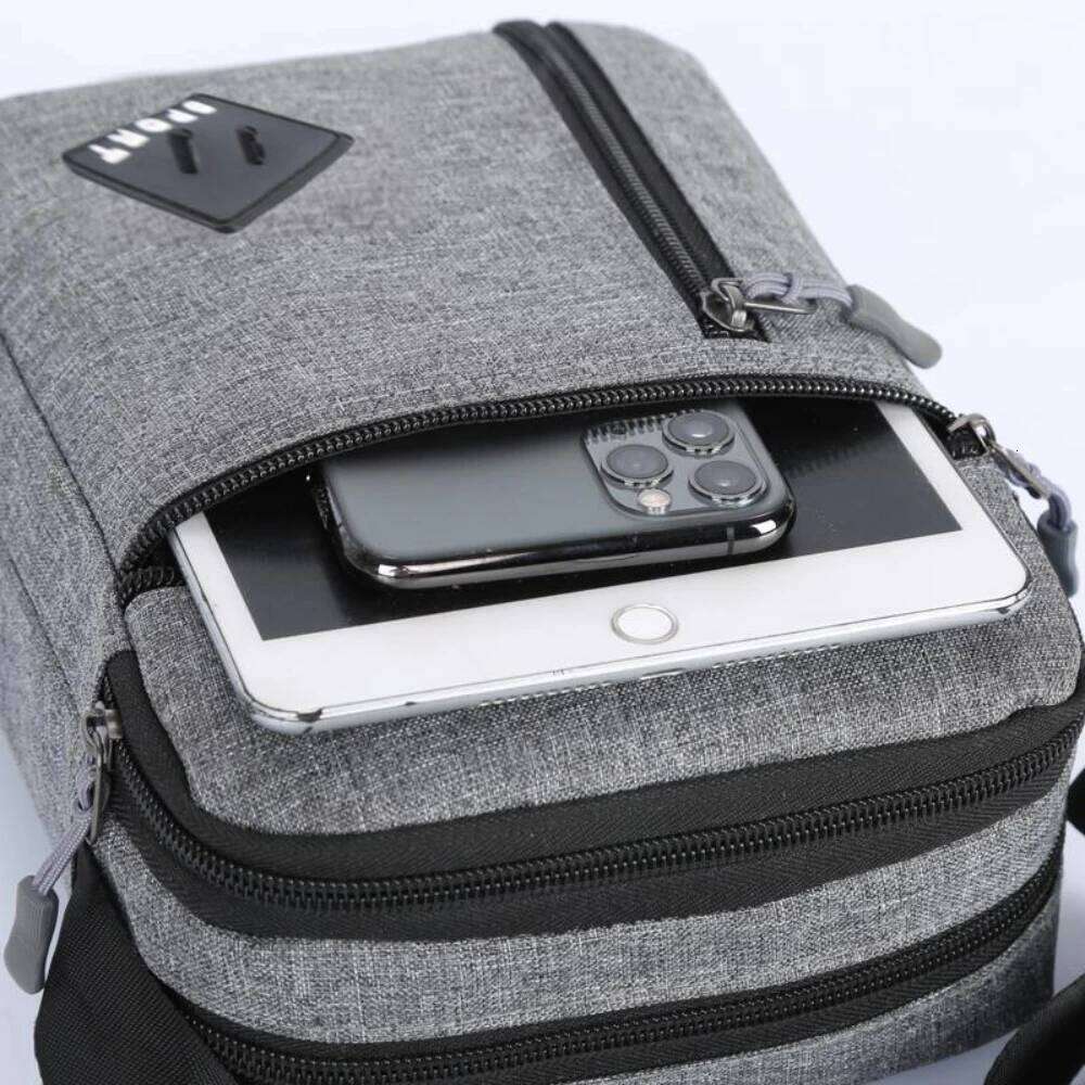 Men's Nylon Waterproof Oxford Fabric Crossbody Single-Shoulder Casual Bag for Men XJ260129
