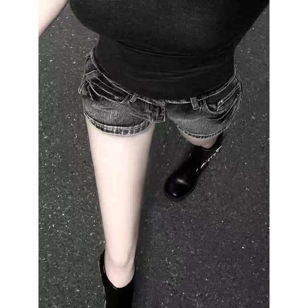 Shorts Women Bodycon American Retro High Street Sexy Summer Vintage Denim Casual Aesthetic Y2k Club Punk Style Harajuku Simple H260206