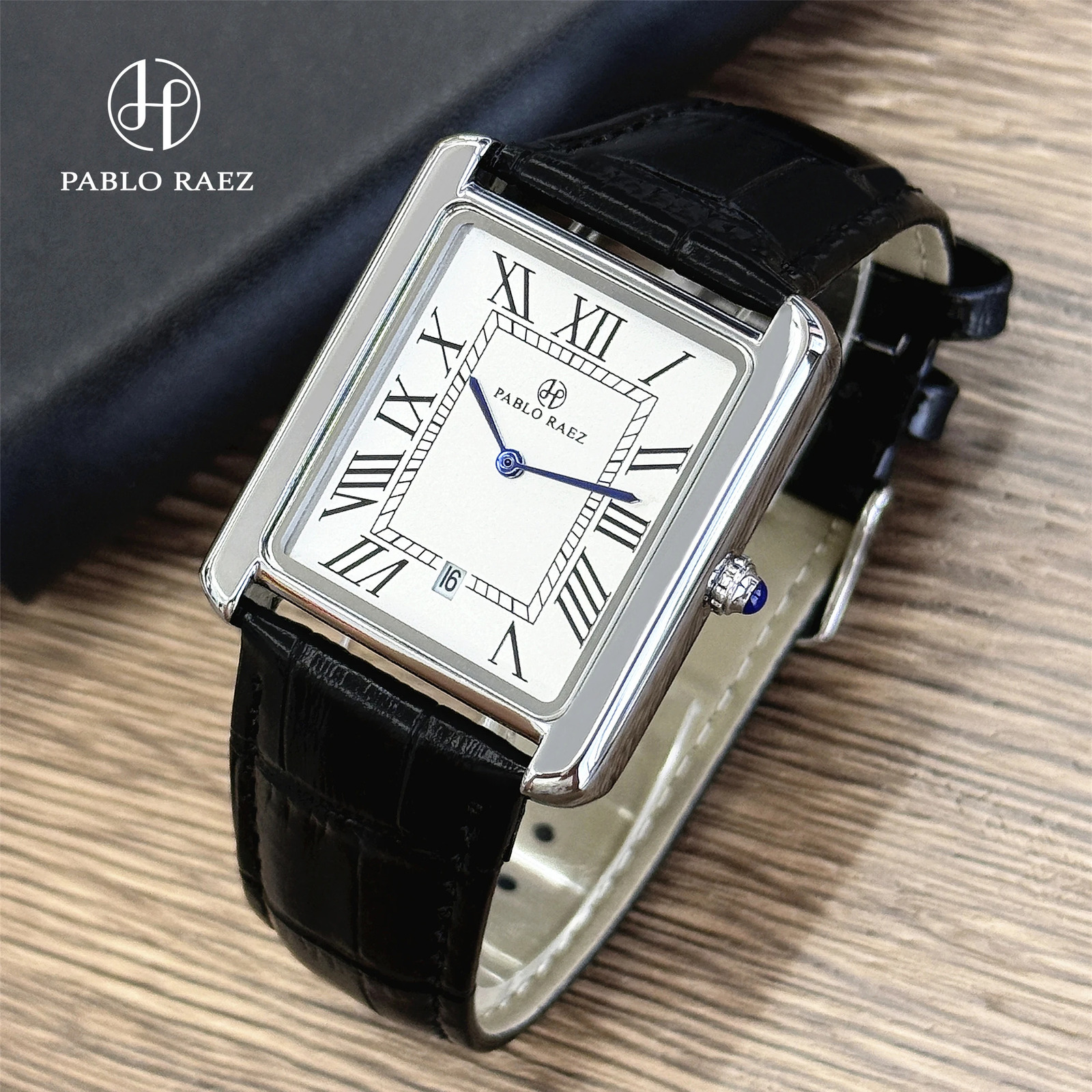 Men Watch Business Retro Classic Calendar Leather Waterproof Male Fashion Quartz Clock Watches with Box and Spare Battery 260206