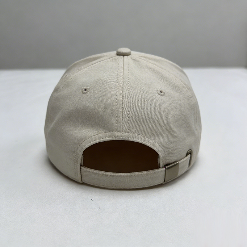 Men's Women's Beige Military Cap Air Force Badge Embroidery Adjustable Curved Brim Hat