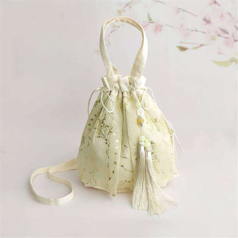 1pcs Handmade Handbag New Retro Shoulder Bag Hanfu Portable Satchel Daily Outdoor Coin Purse Women Girl Birthday Gift