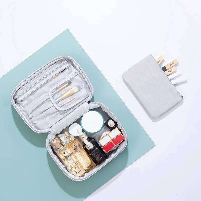 1pcs Cosmetic Multi-Functional Waterproof Toiletry Bag Large Capacity Handheld Makeup Organizer for Travel Daily Use Y260206
