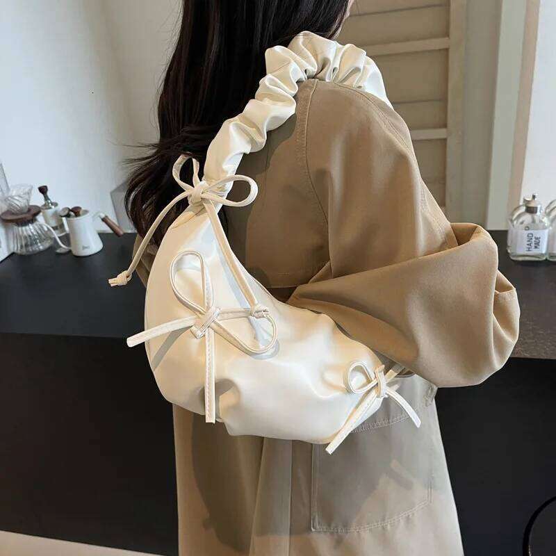 Bow Cloud Crossbody Women Shoulder Cute Armpit Bag Purse and Handbags Mother Kids Bags for Girl Y260205