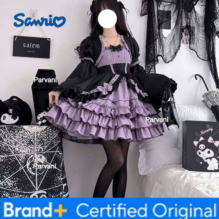 Sanrio Bow Princess Patchwork Panekked Women Mujer Short Lace Up Spice Girls Cake Vestidos Fairycore Harajuku Japanese Soft Dresses H260206 - view 3