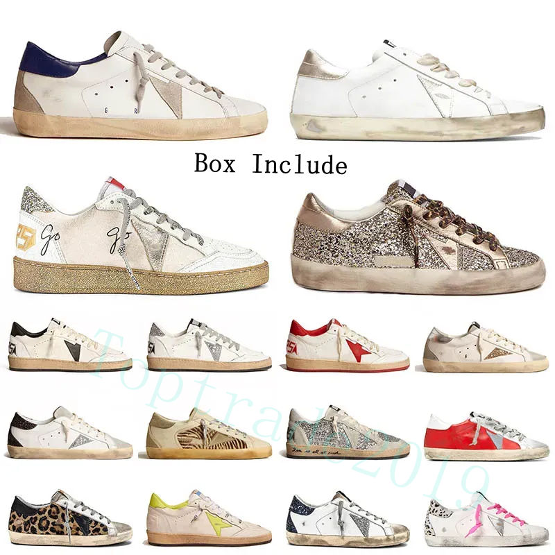 Leather Italy Dirty Old Shoes Casual Shoes Super-star Men Women Tops Fashion Sneakers Top Quality Luxury Designer Shoes