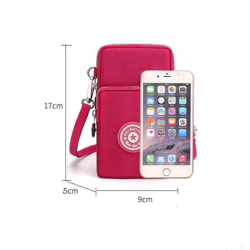 Korean Diagonal Cross Phone for Women's Shoulder Crossbody Bags,Purse Hanging Sports Arm Bag Wallet XJ260129