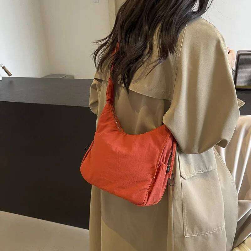 LEFTSIDE Soft Design Cloth Small Shopper Shopping Underarm Bags Lady Shoulder Bag for Women 2025 Trend Fashion Y2K Handbags Y260205