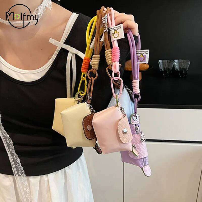 Lightweight Mini Makeup Oxford Cloth Dumpling Headphone Bag for Storage Bags Hanging Holds Small Items Bolsas Femininas Y260206