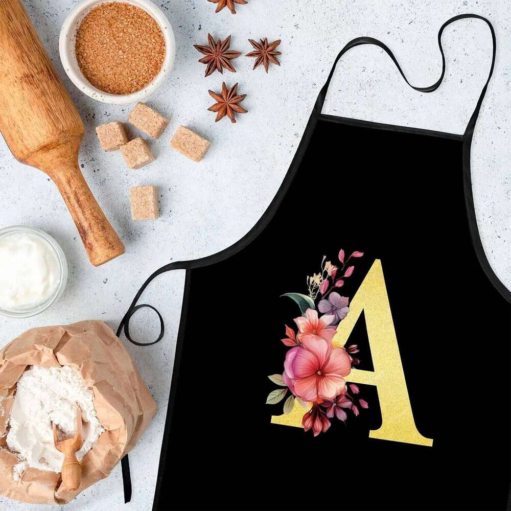 Monogrammed Monogram Aprons A-Z Initial Gifts Women, Letter Apron for Cooking Baking S260205