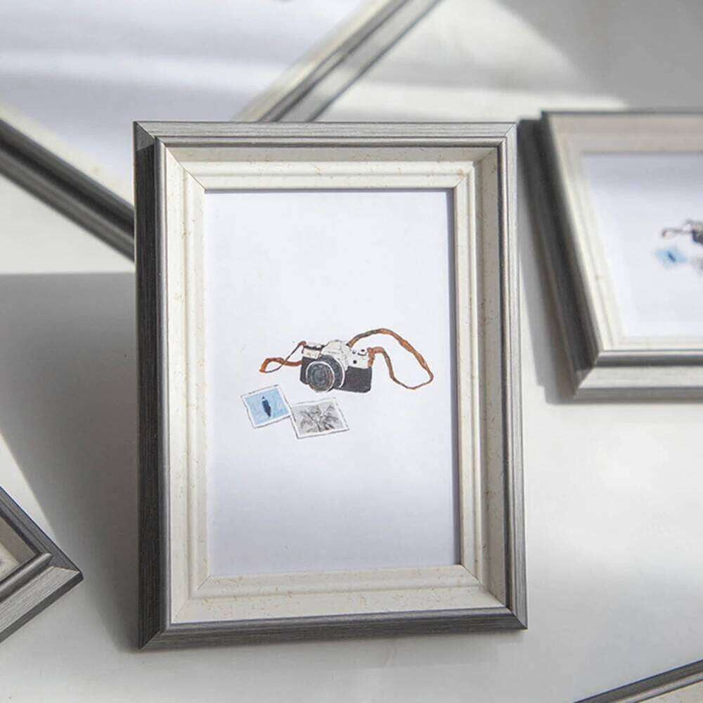 Photo Frame Stand Resin Material 6 Inch Photos Perfect Desktop Display for Office or Home with Long Lasting Durability S260205