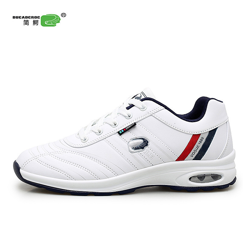 Spring New Comfortable Running Sports Fashion Trend Casual Men's Odor-Resistant Soft Sole Travel White Shoes
