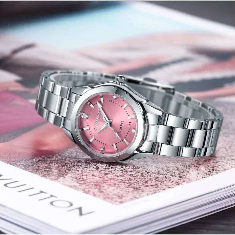 CHRONOS Elegant Women Watches Luxury Ladies Fashion Girls Wristwatch Quartz Movement Stainless Steel Gift for Female Girlfriend Z260206