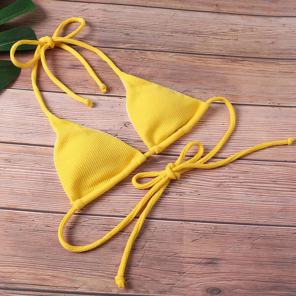 Women's Sexy High Cut Bathing Suit, Female Swimsuit, Swimwear, Bandage Bikini Set, Beach Wear, 4 Colors, 2020 Z260206