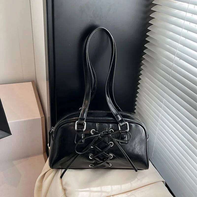 Large Capaci Women's Underarm Handbag 2025 New Autumn Winter Retro Single oulder Commuting Pillow Bag Y260205