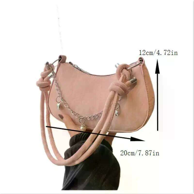 Niche Underarm Women's Fashion Trendy Chain Shoulder Crossbody Versatile Commuting Bag Messenger Bags Girl Birthday Gift Y260205