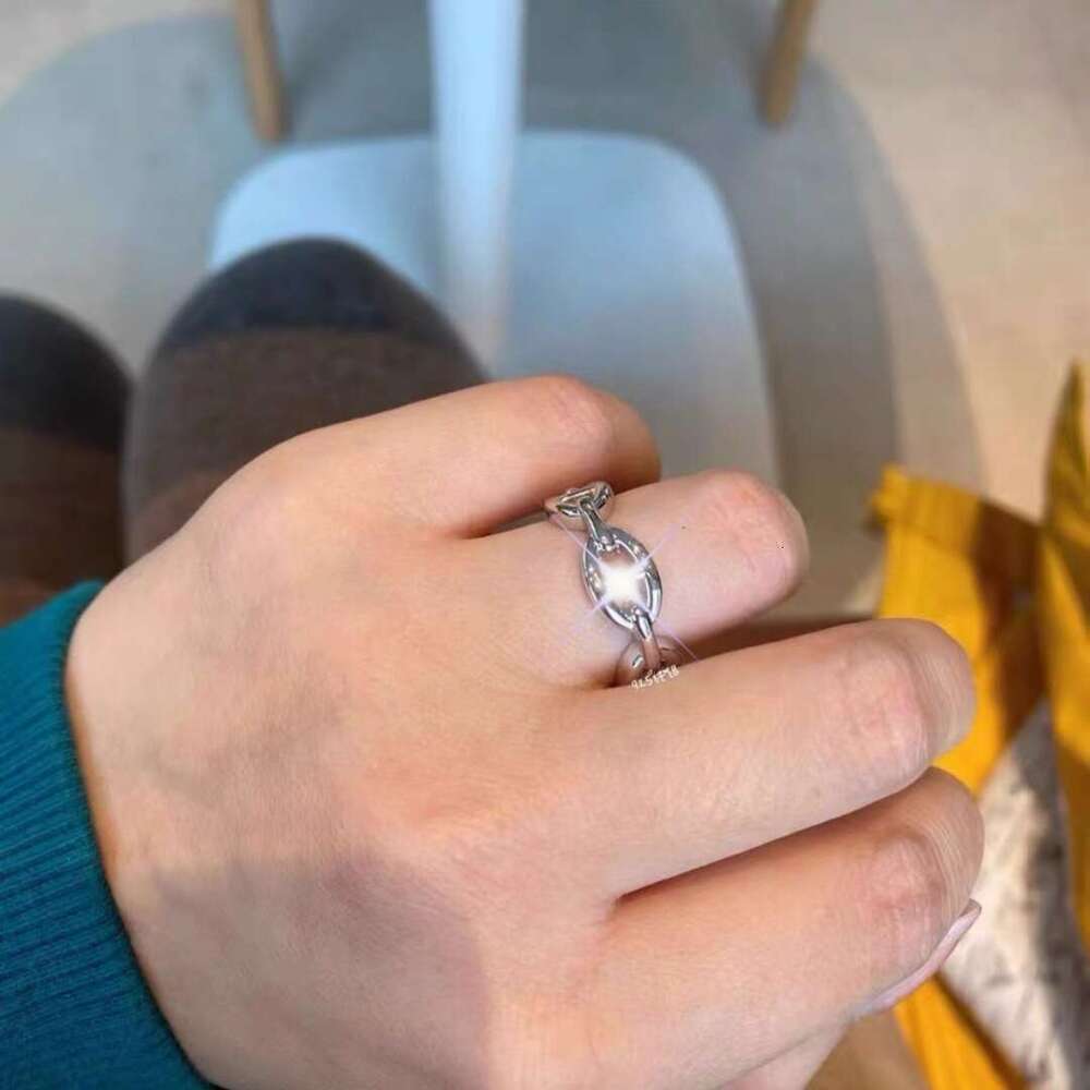 Pig Nose for Women, 18K Rose Gold Plated, Light Luxury, Ins Fashion, Niche Couple Rings, High-end Stackable Index Finger Ring