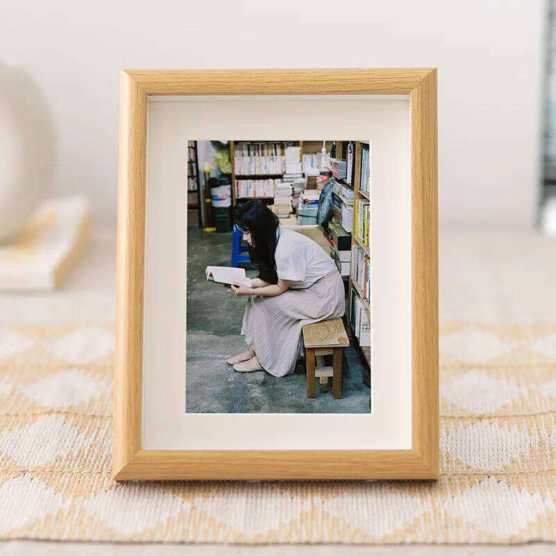 Nordic Wooden Creative Picture Holder Desktop Frame Photo Display Wedding Party Decor Frames Wall Pictures S260205