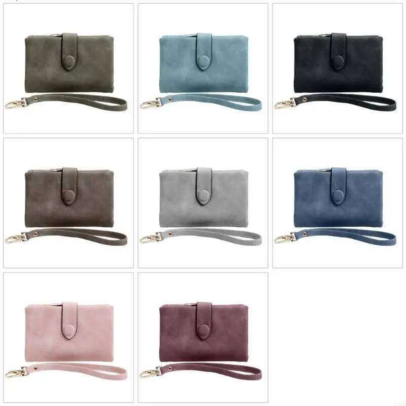 Leather Wallet Women Short Handbag Anti-theft Coin Purse Card Holder Mini Bag 547A Y260206