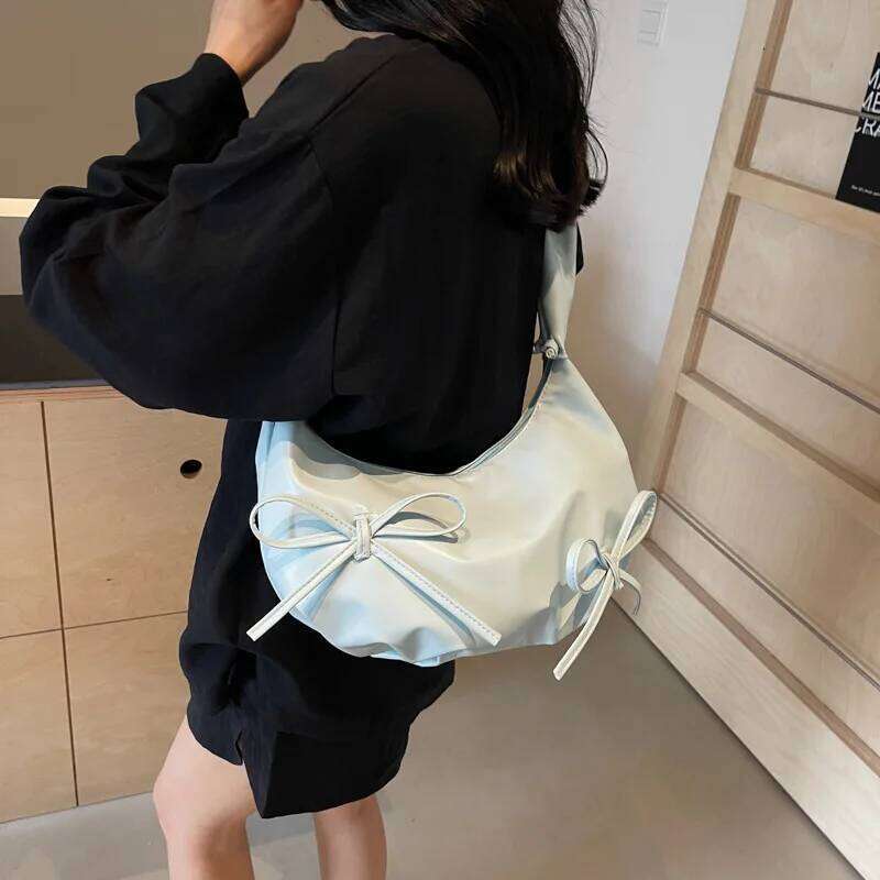Bow Cloud Crossbody Women Shoulder Cute Armpit Bag Purse and Handbags Mother Kids Bags for Girl Y260205