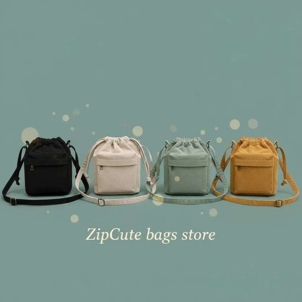 2025 New Women Middle Shoulder Korean Style Drawstring Bucket Casual Light Youth Crossbody Bag Whole Sale XJ260129
