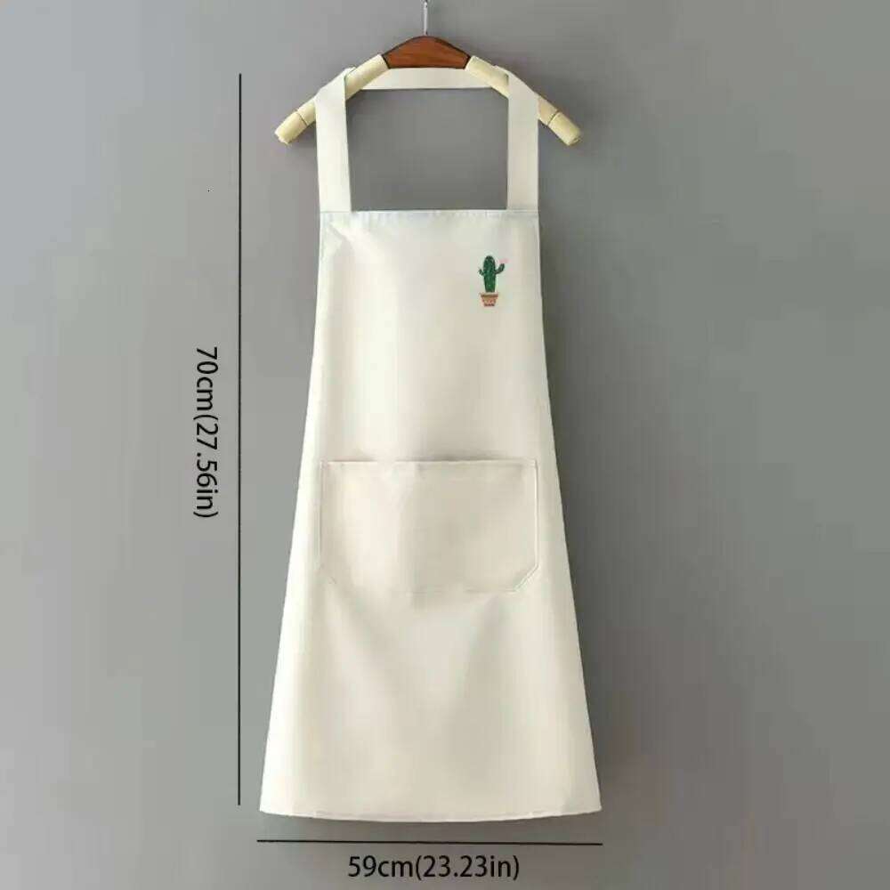 PVC Apron New Oilproof Waterproof Cooking Work Clothes Sleeveless Can Wipe Hands Kitchen Smock S260205