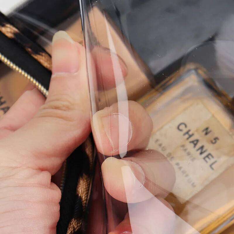 3pc Leopard Print Clear Transparent Makeup Bag for Travel Waterproof Toiletries Storage Cosmetic Organizer With Zipper Y260206