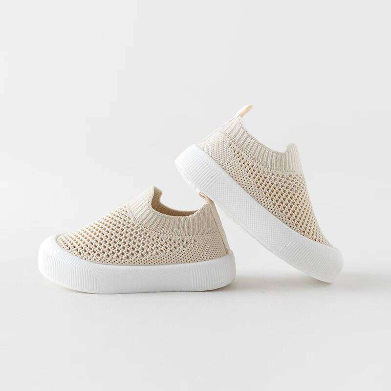 Casual Comfortable Solid Color Slip On Low Top Woven Baby Boys, Breathable Lightweight Walking Shoes For All Seasons H260206