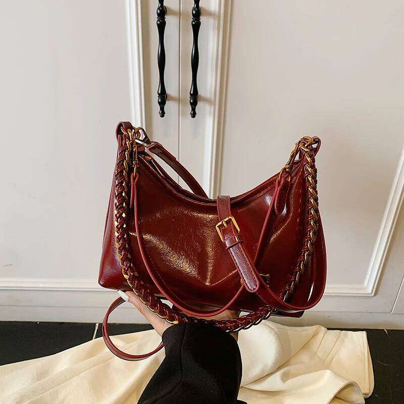 Elegant Women's Leather Classic Shoulder Fashion Tote Bag Luxury Designer Crossbody Handbag For Daily Outing Y260205