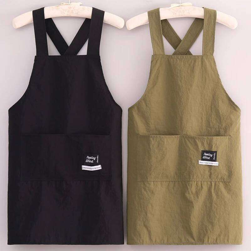 New Korean Household Kitchen Adult Waist Apron Waterproof Oil Resistant Cooking Chef Workwear for Catering Waiter Work Clothes S260205 ade