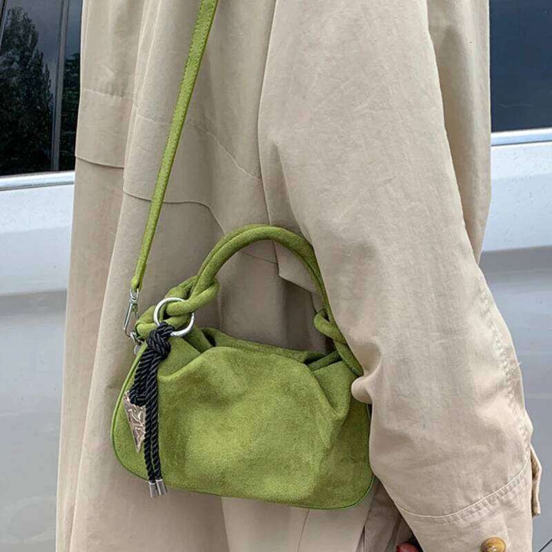 Small Suede Fashion Leather Shoulder Bags for Women 2025 Luxury Designer Brand Trend Crossbody Bag Females Short Handle Handbags Y260205