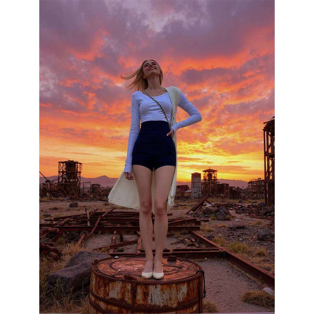 Sexy High Waist Loose Shorts Designed Elegant Women'S Clothing Summer Personality Slim-Fit Vacation Resort Girls Light Airy Cool H260206