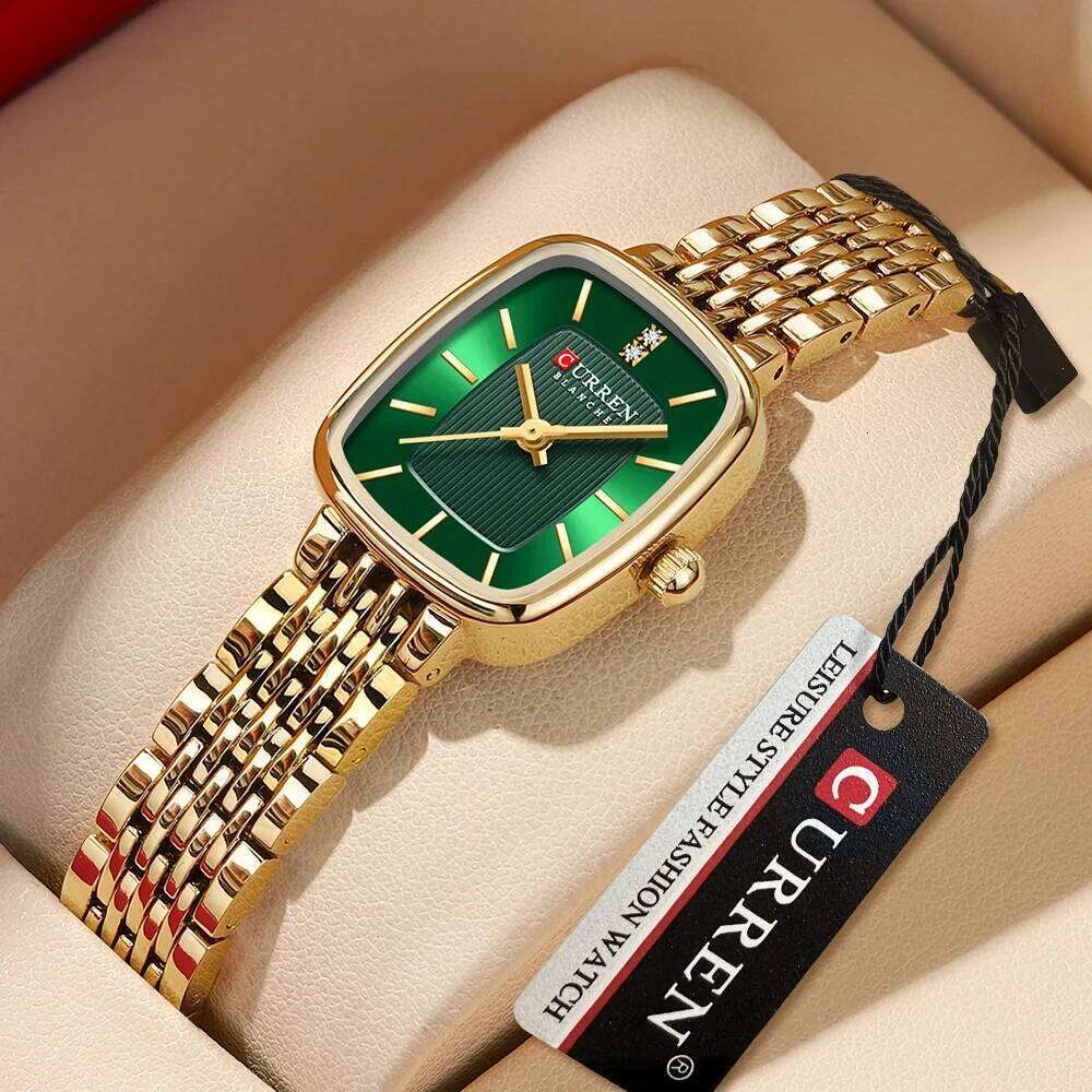 CURREN Brand Rectangle Ultrathin Nordic Bauhaus Simple Design Japan Quartz Lady Fashion Stainless Steel Watches for Women Z260206