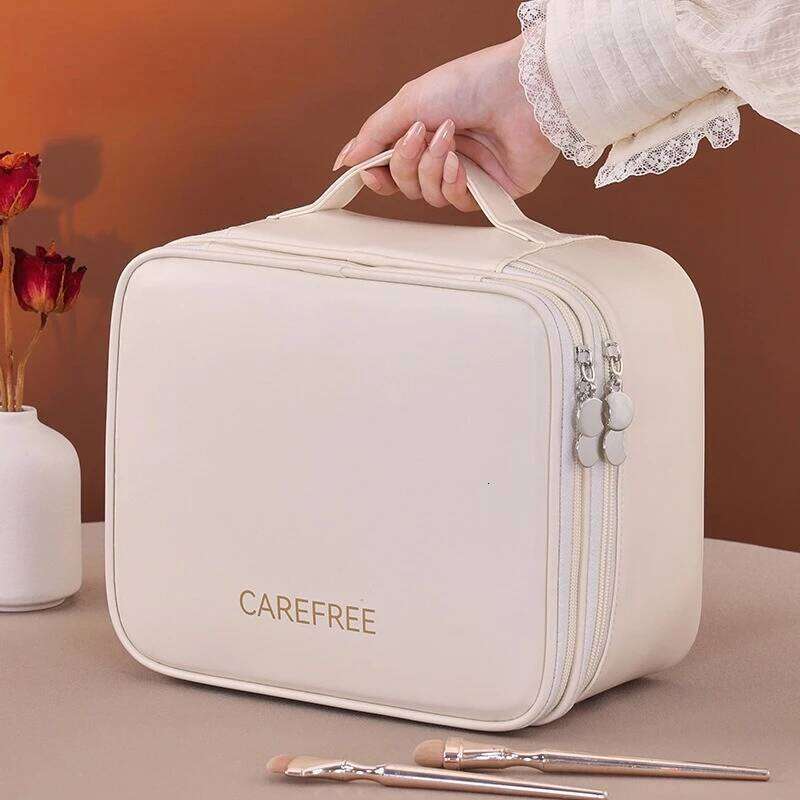 New women's bag, portable multifunctional bathroom makeup storage box, large capacity Cosmetics organizer, pencil case Y260206