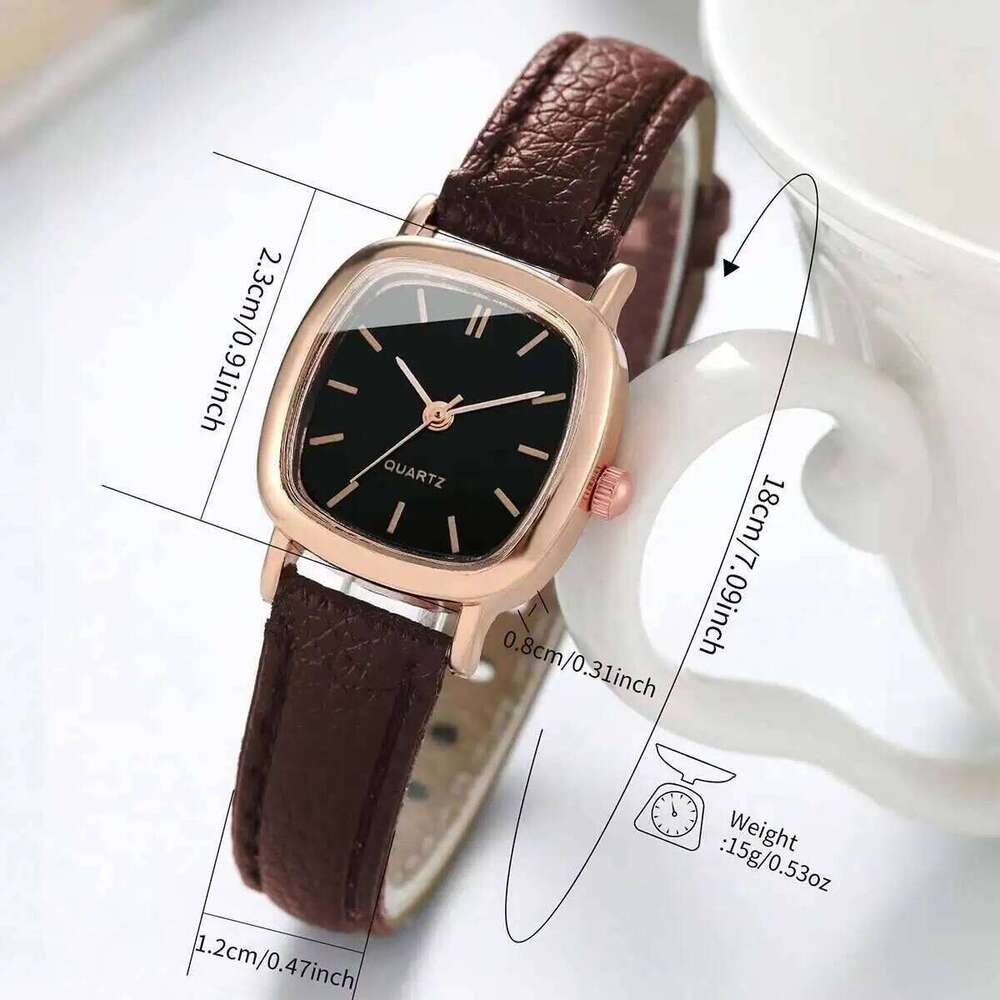 Fashion Small Dial Women Watches Simple Square Leather Strap Quartz Wristwatches Reloj MujerWithout Box Z260206