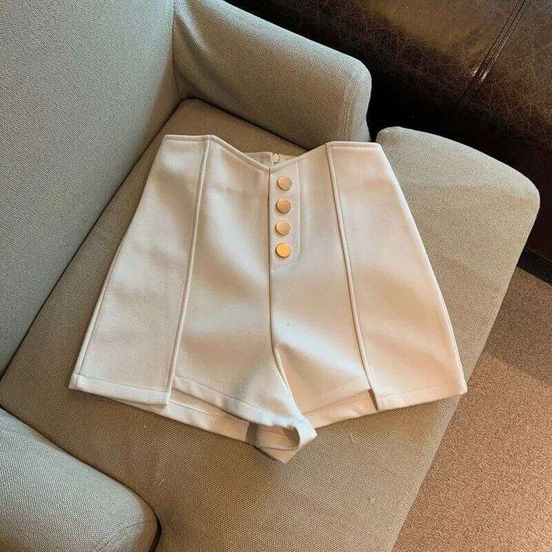 Hot Sale Shorts Women Vintage Black Slim Summer Chic Solid All-match Ladies Clothing Stylish High Waisted Trouser XS-5XL H260206