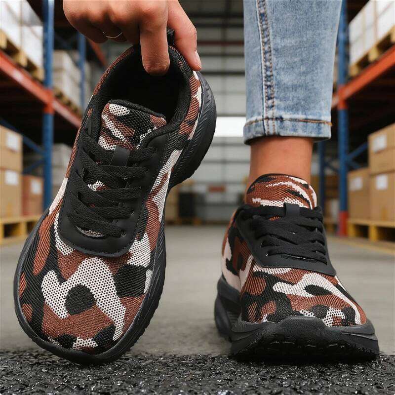 Modern Camouflage Women's Casual Shoes Breathable Platform Non-slip Sneakers Lightweight Mesh Comfort Footwear for Women