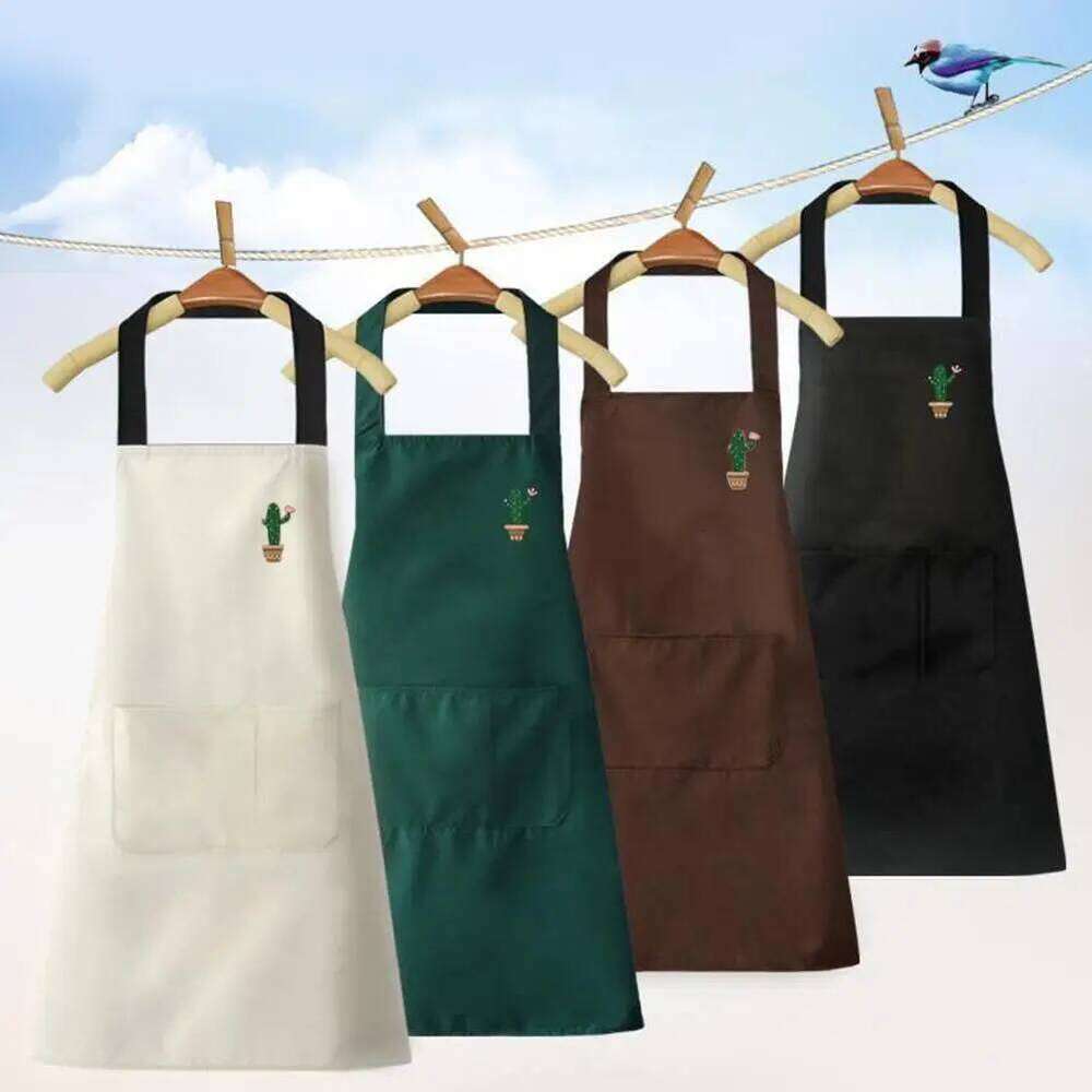 Personalized Women's Kitchen Woman Men Chef Work Apron for Grill Restaurant Bar Cafes Beauty Nails Studios Logo Design S260205