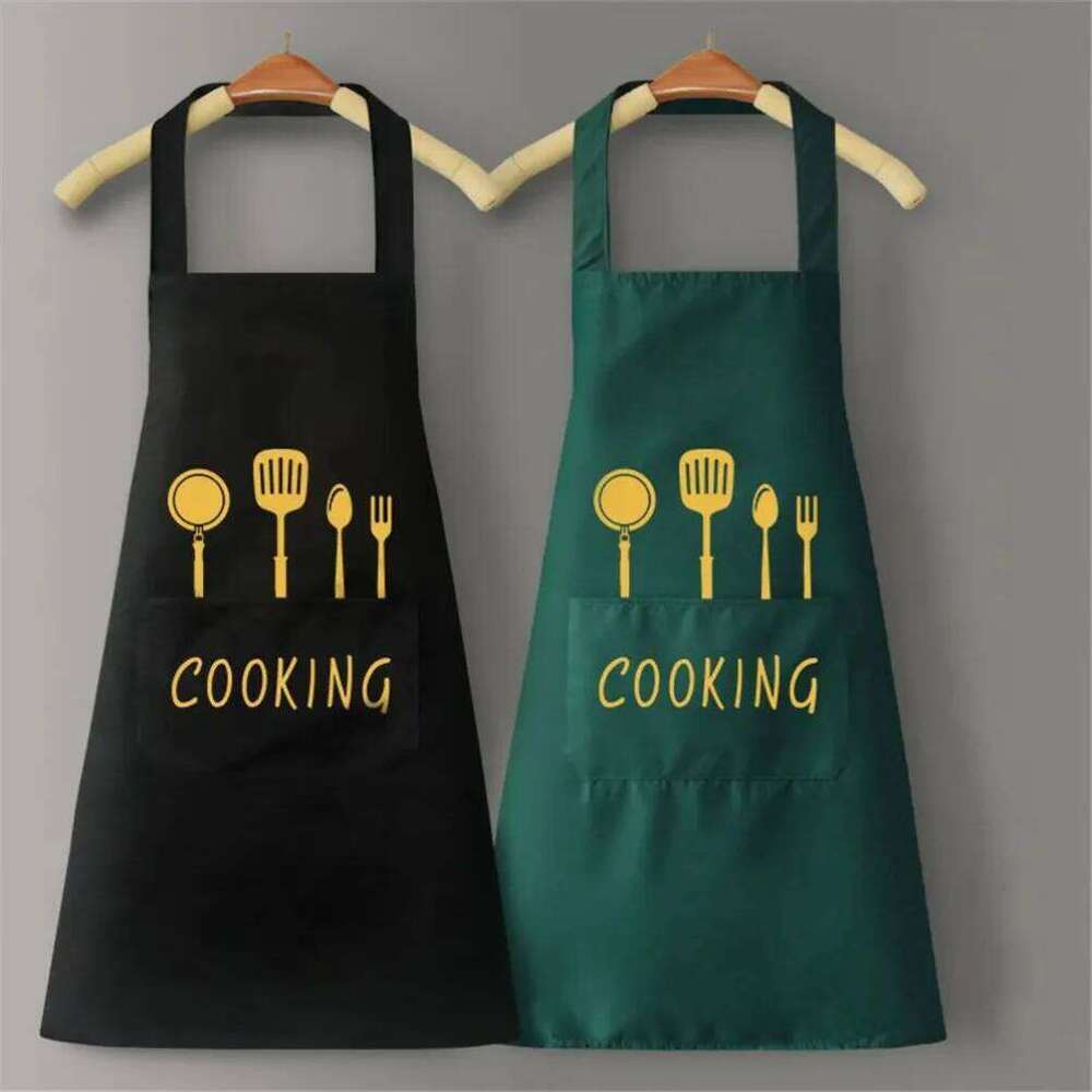 Household Cooking Men Women Oil-Proof Waterproof Adult Waist Fashion Coffee Overalls Apron Kitchen Accessories S260205