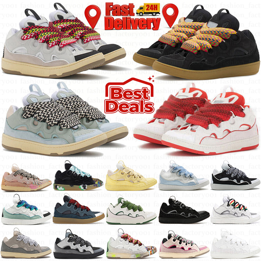 Designer Curb Sneakers For Men Women Platform shoes Luxury Embossed Trainer Calfskin Leather Sneaker Extraordinary Outdoor Mens Trainers Size 35-46