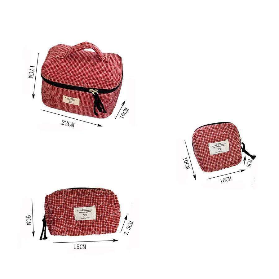 Set Simple Style Large Capacity Portable Cosmetic Tools Storage for Home Bathroom Toiletry Bag Y260206