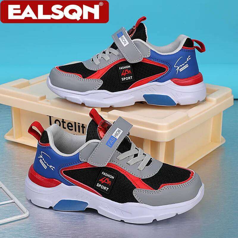 Children's for Boys, Fashionable Mesh Breathable Casual Sports Shoes Lightweight Student's Running Sneakers 26Y0206