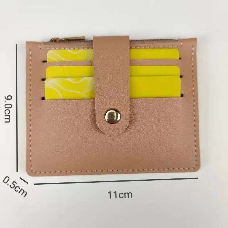 PU ID Holders Vintage Anti Thief Bank Credit Bus Cards Cover Coin Dollars Pouch Hasp Pocket Mini Wallets Bags Organizer Y260206