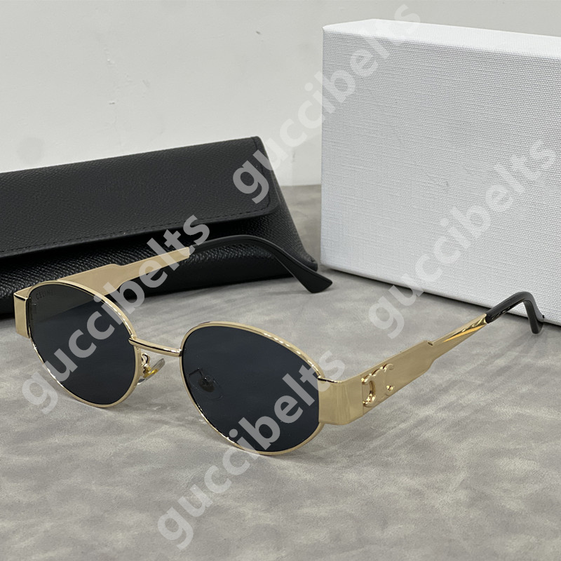 Luxury Sunglasses Designer Womens Sunglasses Goggle senior Eyewear For Women eyeglasses frame Vintage Metal Sun Glasses