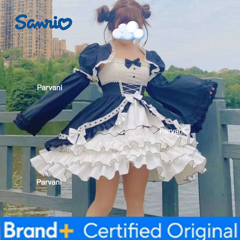 Sanrio Bow Princess Patchwork Panekked Women Mujer Short Lace Up Spice Girls Cake Vestidos Fairycore Harajuku Japanese Soft Dresses H260206 - view 6