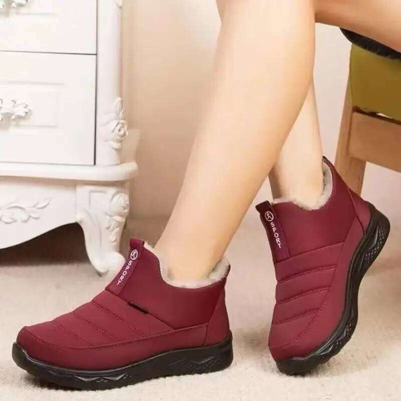 Discounted For Women Winter Snow Cold Resistant And Warm Shoes Outdoor Work Boots Free Delivery